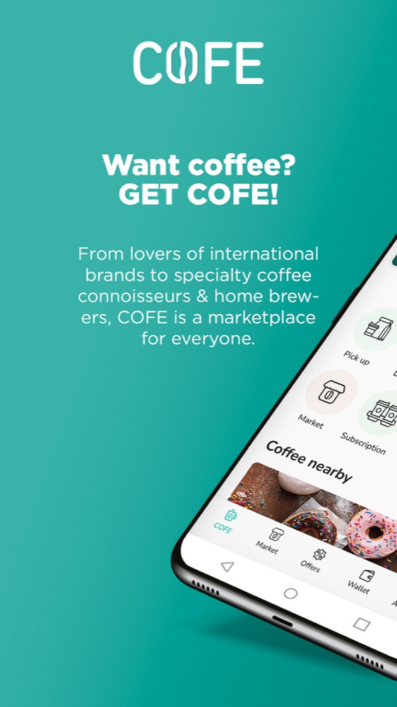 COFE app screen